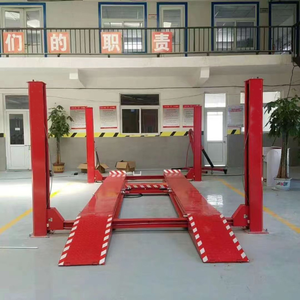 Lève-<span class=keywords><strong>voiture</strong></span> XIANXING à 4 poteaux pour petites voitures, grands SUV et camions, capacité de 4000 kg, entraînement hydraulique, hauteur de levage de 1700 mm, déverrouillage manuel - Product Image 2