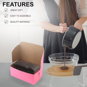 Scatole Rosa per Pasticceria per Cupcake, Dessert, Biscotti, Caramelle - Confezioni Ideali per Pasticcerie e Dolci Fatti in Casa, e Regali - Product Image 4