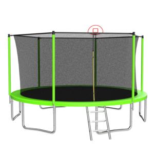Conjunto de Trampolim Multifuncional Premium com Tabela de Basquete para Esportes e Diversão em Ambientes Internos e Externos - Product Image 1