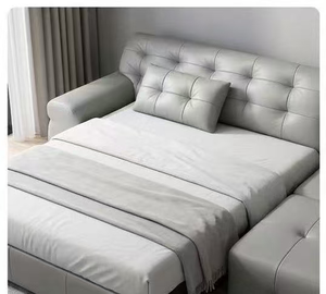 Modern Design Genuine Leather <b>Sofa</b> Luxury Biscuit Tufted Functional Couch Deep Seat Modular Reclining <b>Sofa</b> <b>for</b> Living Room - Product Image 2