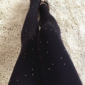 Women Thin Transparent Black Thigh High Stockings Solid Color Cotton Footed Socks For Summer JK Style - Product Image 4