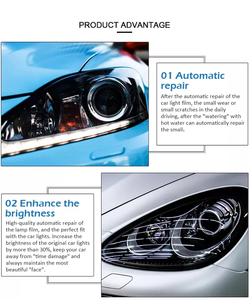 フォトクロミックヘッドライトフィルム車の目の保護のための高品質TPU自動車ステッカーヘッドライトティントフィルム - Product Image 4