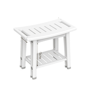Taburete de baño para niños con escalones antideslizantes y asas laterales, 56x32x45cm, escalera de seguridad de plástico para acceso al inodoro y la cama - Product Image 4