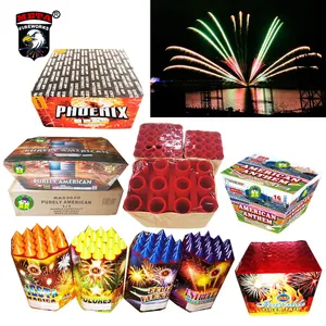 Fuegos artificiales en línea directo China 200 500 Gram cakes importación al por mayor fuegos artificiales 63 tiros Consumidor Cake Fireworks