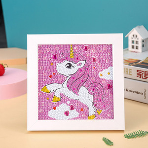 Kit Educativo DIY 5D Mini per Bambini Songwoo, Pittura Diamantata Creativa <span class=keywords><strong>Senza</strong></span> <span class=keywords><strong>Cornice</strong></span> con Stampe di Animali e Cartoni Animati per Decorazione - Product Image 3