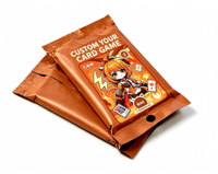 Cartes TCG holographiques (en papier) personnalisables avec bord argenté et étui de rangement - pour jeux de société et soirées