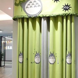 Cortinas cortas de tela de lino y algodón <span class=keywords><strong>para</strong></span> niños, sombreado de ventana de dormitorio <span class=keywords><strong>para</strong></span> niños con patrón de dibujos animados <span class=keywords><strong>para</strong></span> la habitación del bebé - Product Image 2