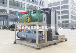 Máquina de hielo en escamas automática grande de 15T, refrigerador de carne de supermercado, máquina de hielo, engranaje de Motor de compresor, hielo industrial de 15 toneladas - Product Image 6