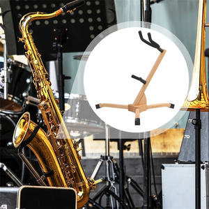 Trépied de sax portable en bois support de support de <span class=keywords><strong>saxophone</strong></span> pour accessoires d'instruments de ténor <span class=keywords><strong>alto</strong></span> - Product Image 3
