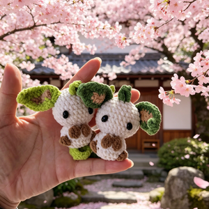 Porte-clés Pokémon faits main au crochet, directement du fabricant, pendentifs personnalisés en forme d'animaux <span class=keywords><strong>de</strong></span> <span class=keywords><strong>dessin</strong></span> animé mignons et doux, écologiques et durables - Product Image 1