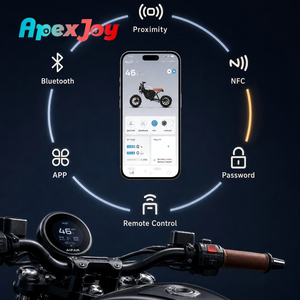 มอเตอร์ไซค์ไฟฟ้า ApexJoy Tromox M03T 400W 25กม./ชม. ได้รับการรับรองมาตรฐาน ระยะทางวิ่ง 80 กม. 48V 24Ah ไฟหน้า LED สไตล์เรโทร จัดส่งตรงจากโรงงาน - Product Image 6
