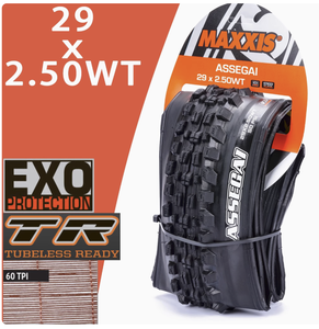 MAXXIS <span class=keywords><strong>ASSEGAI</strong></span> 29*2.50 WT EXO TR TUBELESS READY DOWN HILL bicicletta - Product Image 1