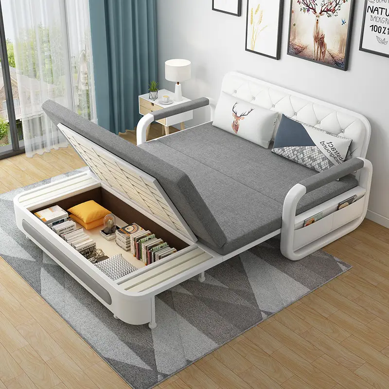 عالية الجودة تنافسية الشركة المصنعة للطي الحديثة الفاخرة أريكة سرير أريكة لغرفة المعيشة سرير أريكة مع تخزين