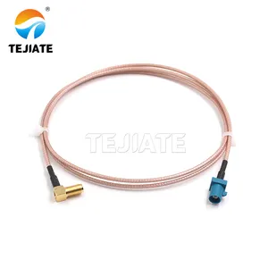 Fakra-Z male to SMA right angle female connector fakra e a b c d e f g h i k z type wiring harness fakra extension cable RG316