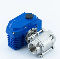 Vanne à boisseau sphérique électrique avec filetage en acier au carbone et commande manuelle de type coque pour eau haute température OEM