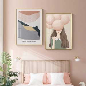 Peinture encadrée flottante de haute qualité, décoration murale, <span class=keywords><strong>tableau</strong></span> à suspendre dans un style féminin - Product Image 1