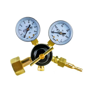 ตัวควบคุมออกซิเจนทองเหลืองขนาดเล็ก WQ 2.525MPa แบบสองขั้นตอน สำหรับควบคุมแก๊สเชื่อม - Product Image 1