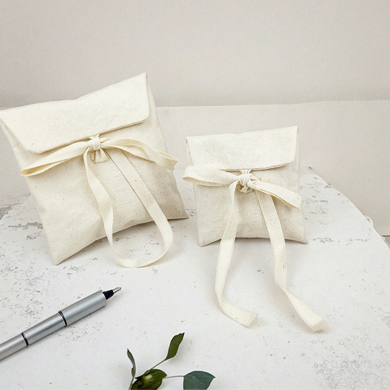 Custom Logo Organic Cotton Envelope Pouch