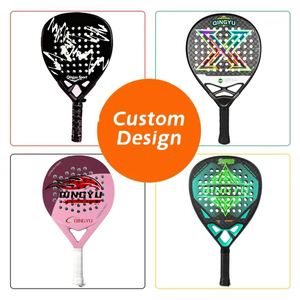 Équipement de <span class=keywords><strong>padel</strong></span> professionnel Qingyu Sport, raquettes personnalisées en fibre de carbone, noyau en mousse EVA, polyester imperméable, légères et résistantes - Product Image 3