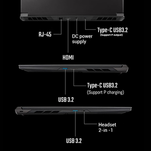 แล็ปท็อป คอมพิวเตอร์พกพาสำหรับเล่นเกม Rtx 4060 Rtx4050 แล็ปท็อปมืออาชีพ Laptop7345H 8745H 16 นิ้ว 2.5K 165HZ โน้ตบุ๊ก แล็ปท็อป - Product Image 3