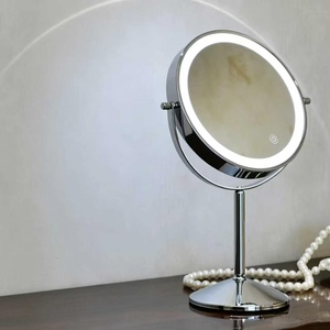 Rechargeable LED Lighted <b>Makeup</b> Mirror with Magnification Ins Style Desktop <b>Vanity</b> Mirror for Student Dormitory Cosmetic <b>Makeup</b> - Product Image 5