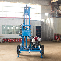 Foreuse rotative portable Hiyoung Man pour puits de 120 m, petite foreuse de terrain de 100 m, moteur électrique diesel semi-automatique