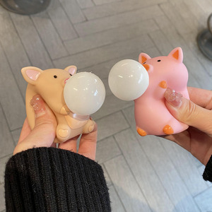 ของเล่นบีบหมูพ่นฟองสบู่สุดสร้างสรรค์ บรรเทาความเครียด คลายความตึงเครียด ของขวัญสำหรับเด็กและผู้ใหญ่ - Product Image 2