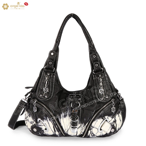 Sac fourre-tout rétro à bandoulière Angelkiss, nouvelle collection, pour femme, style européen et américain, en cuir délavé, petite série, tendance - Product Image 1