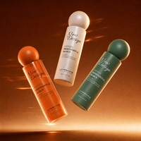 Flacon pompe en plastique PET 150 ml pour soins de la peau et cosmétiques, flacon personnalisé pour lotion corporelle, nettoyant visage, huile essentielle, sérum