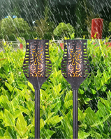 Nouvelles lampes solaires à LED pour jardin avec lumière blanche chaude, alimentées par batterie, DC 6V