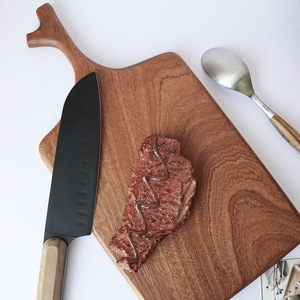 Planche à découper en bois massif pour la cuisine, durable, antidérapante, planche à découper moderne en bois, artisanat en bois - Product Image 3