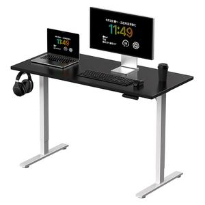 Bureau debout convertible Wayon moderne à manivelle en verre trempé pour étudiants, montage facile, hauteur réglable ergonomique pour l'étude - Product Image 1