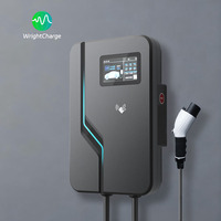 Estación de Carga Inteligente para Vehículos Eléctricos, Wallbox de 22KW, Tipo 2 AC, WiFi, RFID, CE, TUV, Control por Aplicación, Compatible con OCPP, WrightCharge, Nueva, IP65