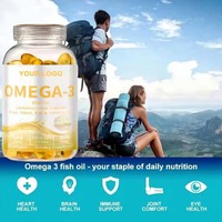Compléments alimentaires Solilan OEM Omega-3 6 9 en gélules molles, vitamine EPA DHA, huile d'algues, halal, 1000 mg, huile de poisson végétalienne, capsules molles d'oméga 3 6 9