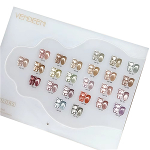 VENDEENI 24 Couleurs Gel UV Effet Œil de Chat Diamant Brisé Résine Ongles 2024 Nouvelle Collection Kit Nail Art Non Toxique Gel UV pour Ongles - Product Image 1
