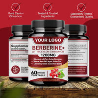 Prix d'usine – Compléments naturels d'extrait de berbérine – Capsules de berbérine HCl liposomale, curcumine, curcuma, cannelle – Capsules de berbérine