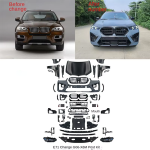 Aggiornamento di vendita calda a G06 X6M Kit di fase avanzata anteriore e posteriore paraurti anteriore staffe parafanghi cappucci esportazione per <span class=keywords><strong>BMW</strong></span> <span class=keywords><strong>X6</strong></span> E71 - Product Image 2
