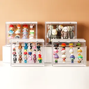 Acrylic Display Case 3 Tier Clear Toy Figure Display Cases For Collectibles Funko Pop Figures Blind Box Display