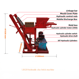 Máquina para Hacer Ladrillos de Arcilla Hidráulica de 30T en Oferta, con Motor DF, Máquina para Bloques de Lego de Alta Densidad - Product Image 1