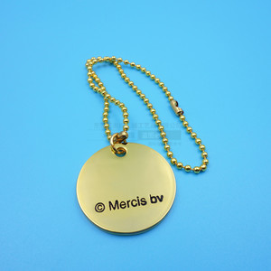 Llavero Metálico Redondo de Miffy y Lowell, Colgante de Aleación de Zinc Dorado, Resistente, Regalo Promocional - Product Image 3