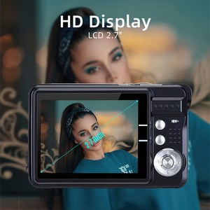 Màn hình 2.7 inch 8x digitsl Zoom 44mp <span class=keywords><strong>Camera</strong></span> mini Nhận dạng khuôn mặt phần mềm máy ảnh kỹ thuật số cầm tay tùy chỉnh chất lượng cao - Product Image 5