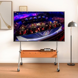 Supporto <span class=keywords><strong>TV</strong></span> <span class=keywords><strong>Mobile</strong></span> <span class=keywords><strong>per</strong></span> Soggiorno/Camera da Letto, in Acciaio Inox, Universale 32-75 Pollici, con Freni, Supporto <span class=keywords><strong>TV</strong></span> da Pavimento - Product Image 3