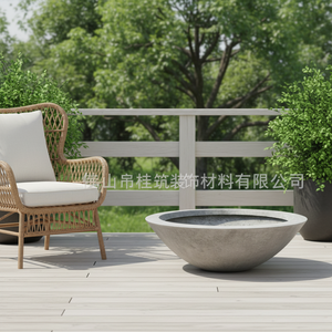 Vaso per Fiori in Cemento di Grande Capacità, Stile Nordico Minimalista, Durevole, per Centri Commerciali, Hotel, Progetti di Paesaggistica, Vendita Diretta dalla Fabbrica - Product Image 2