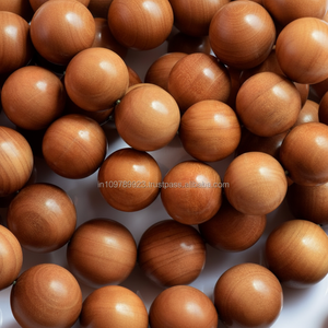 Cuentas de sándalo de yoga, cuentas de madera sueltas para meditación o manualidades - Product Image 1