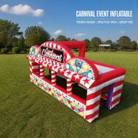 Stand de tir gonflable en PVC pour carnaval, jeu de fléchettes, souffleur inclus, installation facile, garantie 3 ans, taille personnalisable, événements extérieurs