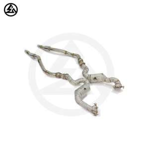 CSZ pour Audi RS7/<span class=keywords><strong>RS6</strong></span>/<span class=keywords><strong>S6</strong></span>/S7 C7 A8/S8 D4 4.0TT Collecteur d'échappement primaire et secondaire avec catalyseur, tuyaux avant, tuyaux intermédiaires - Product Image 2