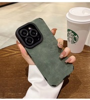 Funda de Teléfono Móvil de Cuero Sintético PU para iPhone 18 17 16 15 14 13 Pro Max 15 16 Plus, Diseño Simple Anticaídas, Venta al Por Mayor
