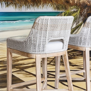 <span class=keywords><strong>Taburete</strong></span> de Bar de patio de <span class=keywords><strong>cocina</strong></span> moderno personalizado al por mayor mostrador alto Silla de ratán de <span class=keywords><strong>madera</strong></span> apilable para comedor restaurante uso escolar - Product Image 3
