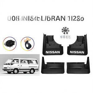 Garde-boue Nissan pour fourgon E24 1986-2002, déflecteurs de pneus en plastique noir - Product Image 5