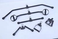 Accessoire robuste en acier pour machine à câble de musculation, barre en V pour triceps, barre de tirage LAT et barre de pression pour le renforcement des muscles du dos et des bras